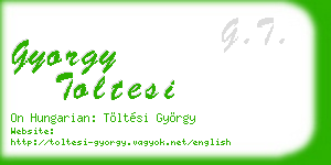gyorgy toltesi business card